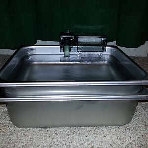 Quick DIY filtered stainless water bowl