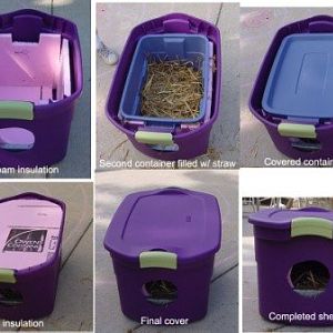 Making a feral cat shelter
