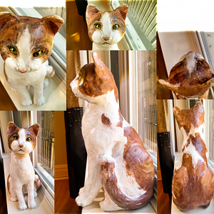 handcrafted_custom_paper_mache_cat_by_megacherrio-